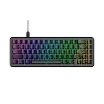 Teclado Magnético Gamer Attack Shark X65 HE, Rapid Trigger, 8000Hz, 0.01mm, Contour Line, Preto e Cinza - AS-X65HE-CL Teclado Magnético Gamer Attack Shark X65 HE, Rapid Trigger, 8000Hz, 0.01mm, Contour Line, Preto e Cinza - AS-X65HE-CL