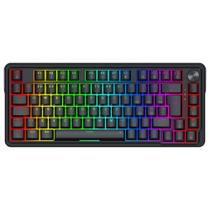 Teclado Magnético Gamer Redragon UCAL, RGB, Switch Magnético, Layout 75%, Hot-Swap, ABNT2, USB Tipo-C, Preto - K673RGB-M