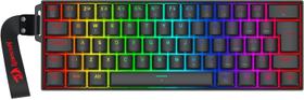 Teclado magnetico gamer rgb switch ambermag redragon fizz k617rgb-mp-pt-pto