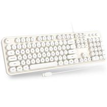 Teclado: Máquina de escrever retrô com fio USB Atelus para PC Windows