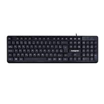 Teclado Maxprint TE2001 com Fio e Teclas Flutuantes Preto