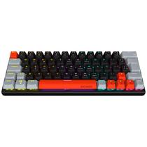 Teclado Mecanico 60% Pcyes Kuromori Black Vulcan - Switch Blue - Led Rainbow - Ptkm60bl