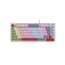 Teclado Mecanico 75% Pcyes Kirin White Ghost - Switch Blue - Led Rainbow - PTKRWG75BL Teclado Mecanico 75% Pcyes Kirin White Ghost - Switch Blue - Led Rainbow - PTKRWG75BL