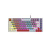 Teclado Mecanico 75% Pcyes Kirin White Ghost - Switch Red - Led Rainbow - PTKRWG75RD Teclado Mecanico 75% Pcyes Kirin White Ghost - Switch Red - Led Rainbow - PTKRWG75RD