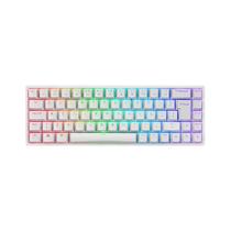 Teclado Mecânico Akko 3068B Plus Branco Switch Blue ABNT2