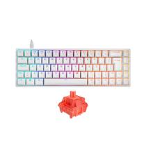 Teclado Mecânico Akko 3068S Branco ABNT2 Switch Akko Orange