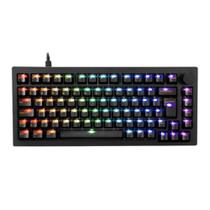 Teclado mecânico Akko 5075s Clear Black Abnt2 Switch V3 Cream Pur Teclado mecânico Akko 5075s Clear Black Abnt2 Switch V3 Cream Pur