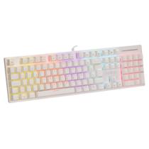 Teclado mecânico brx gamer mw617 107 teclas usb branco c/ rbg Teclado mecânico brx gamer mw617 107 teclas usb branco c/ rbg