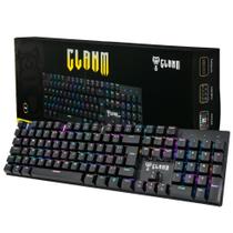 Teclado Mecânico Clanm King 100% P/ Notebook e Pc Gamer Switch Red Com Teclado Numérico e 18 Modos de Iluminação Led Rgb