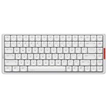 Teclado mecânico de baixo perfil IQUNIX MQ80 para trabalho e jogos, três modos, sem fio, CNC, alumínio CNC, trocável a quente, RGB, retroiluminado, bateria de longa duração, suporte VIA (prata)