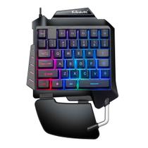 Teclado mecânico de uma mão RGB Teclado de jogos retroiluminado G