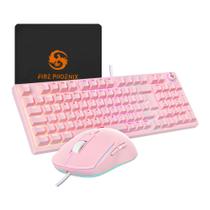 Teclado Mecânico E Mouse Gamer 7200 Dpi Switch Red Bk-08