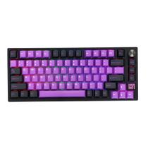 Teclado mecânico EPOMAKER TH80 SE Gasket 75% RGB Preto Roxo