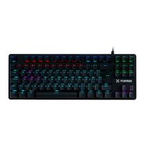Teclado Mecanico Fortrek Black Hawk Compacto, Rainbow, ABNT2, Switch Brown, Preto