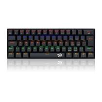 Teclado Mecânico Game Lakshmi Rainbow, Switch Brown, ABNT2, USB-C, Preto - K606R (PT-BROWN) - Redrag
