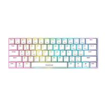 Teclado Mecânico Gamer 60% Gamdias Hermes E3 RGB Branco Switch Gamdias Blue ANSI - E3 RGB WH BLUE