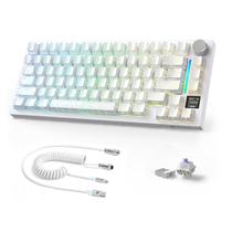 Teclado Mecânico Gamer A.JAZZ X820Ultra Sem Fio RGB Teclado Mecânico Gamer A.JAZZ X820Ultra Sem Fio RGB