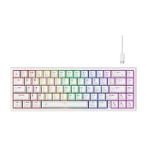 Teclado Mecânico Gamer Alumínio Rise Mode GM1 Pro White RGB Switch Outemu Brown - RM-TCM-GM1P-WBRO