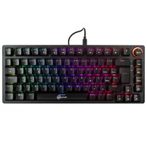 Teclado mecanico gamer blazepro gasket mount 75% rgb switch brown kalkan preto klk00016