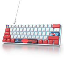 Teclado Mecânico Gamer com Fio Ussixchare 61 Teclas Switch Vermelho