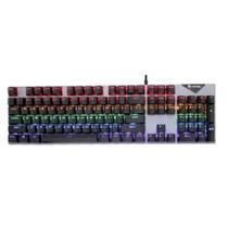Teclado Mecanico Gamer Com LED RGB Rainbow Teclas Anti-Guosting Switch Blue ABNT2 PtBR - HAYOM
