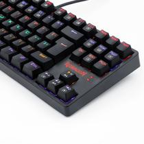 Teclado mecanico gamer daksa preto redragon switch red abnt2 k576r-1red Teclado mecanico gamer daksa preto redragon switch red abnt2 k576r-1red