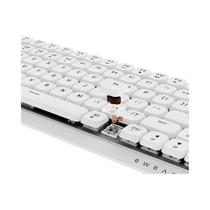 Teclado Mecânico Gamer De Perfil Baixo Com Retroiluminação Branca, 84 Teclas, Ergonômico Para