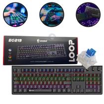 Teclado Mecânico Gamer Eg219 Evolut Loop Usb Switch Blue Rgb Teclado Mecânico Gamer Eg219 Evolut Loop Usb Switch Blue Rgb