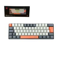 Teclado Mecânico Gamer Ergonômico Anti-ghosting Iluminação Arco-íris Ajustável