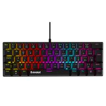 Teclado Mecânico Gamer Evolut Cypher, Conexão USB, Switch Brown, RGB, Cabo 1.5 Metros, Layout ABNT2 - EG223 Teclado Mecânico Gamer Evolut Cypher, Conexão USB, Switch Brown, RGB, Cabo 1.5 Metros, Layout ABNT2 - EG223