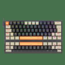TECLADO MECANICO GAMER FIZZ RGB SWITCH BROWN REDRAGON K617-RGB-OG&ampBK&ampGY