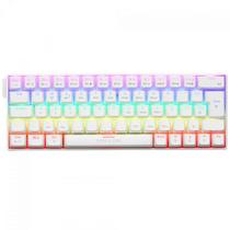 Teclado Mecânico Gamer Force One Atlas 60, RGB, Wireless, ABNT2, Layout 60%, Branco Teclado Mecânico Gamer Force One Atlas 60, RGB, Wireless, ABNT2, Layout 60%, Branco