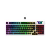 Teclado Mecanico Gamer Force One Atlas Pro, RGB, Switchs Huano Red, Keycap Personalizável, Hotswap, Cabo Removível, Branco - FR.TC.AP.01