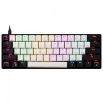 Teclado Mecânico Gamer Gamdias AURA GK2, RGB, Switch Blue, ABNT2, 60%, White/Black, AURA GK2 (ABNT2 Teclado Mecânico Gamer Gamdias AURA GK2, RGB, Switch Blue, ABNT2, 60%, White/Black, AURA GK2 (ABNT2