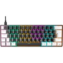 Teclado Mecanico Gamer Gamdias Aura GK2, RGB, Switch Brown, ABNT2, Layout 60%, Preto e Branco