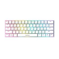 Teclado Mecânico Gamer Gamdias Hermes E3 Branco RGB Switch Blue com fio - T-DAGGER