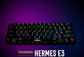 Teclado Mecânico Gamer Gamdias Hermes E3 RGB Switch Blue