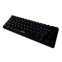 Teclado mecanico gamer hermes e3 rgb preto switch blue