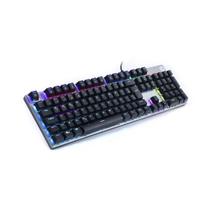 Teclado Mecânico Gamer HP GK400F, LED, Switch Blue, Superfície Metálica, Chumbo - 7ZZ93A