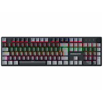 Teclado Mecânico Gamer K-Mex KGY528 Iluminação Rainbow Blue