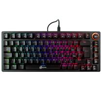 Teclado Mecanico Gamer Kalkan Blaze Pro Gasket, RGB, Switches YH Marrom, Layout 75%, USB Tipo-C, ABNT2, Preto - KLK00016