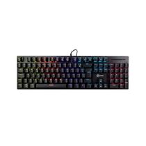 Teclado mecânico gamer kalkan loki iluminação rainbow preto abnt2 switch marrom klk00013