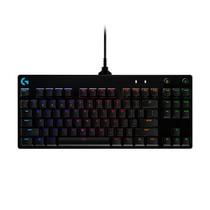 Teclado Mecânico Gamer Logitech G PRO com Layout US, RGB LIGHTSYNC, Design TKL, Cabo Destacável, Switch GX Blue Clicky - 920-009388