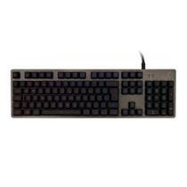 Teclado mecanico gamer logitech g512 rgb lightsync carbon switch brown preto 920-009400