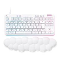 Teclado mecanico gamer logitech g713 aurora lightspeed rgb switch gx red linear branco 920-010705