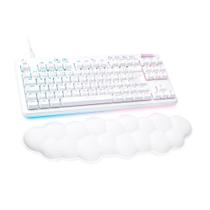 Teclado Mecânico Gamer Logitech G713 Switch GX Brown Tactile, RGB LIGHTSYNC, Apoio para Mãos em Formato de Nuvem, ABNT, Branco - 920-010701