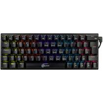Teclado mecanico gamer loki 60% rainbow switch brown kalkan preto klk00015