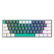 Teclado Mecânico Gamer Machenike K500-B61, RGB, Switch Brown, Layout 61 Teclas, Abnt2, Cinza - REF JJ02G2003