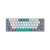 Teclado Mecânico Gamer Machenike K500-B61, RGB, Switch Huano Red, Branco - MAC-K500-B61WR-ABNT2