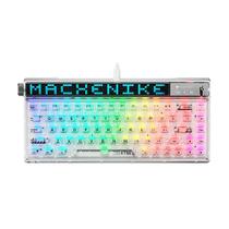 Teclado Mecânico Gamer Machenike KT68-B68W Pro, 65%, Switch Gateron North Pole Linear, Tri-Mode com Tela LED, RGB, Branco - KT68 PRO RGB WH Teclado Mecânico Gamer Machenike KT68-B68W Pro, 65%, Switch Gateron North Pole Linear, Tri-Mode com Tela LED, RGB, Branco - KT68 PRO RGB WH